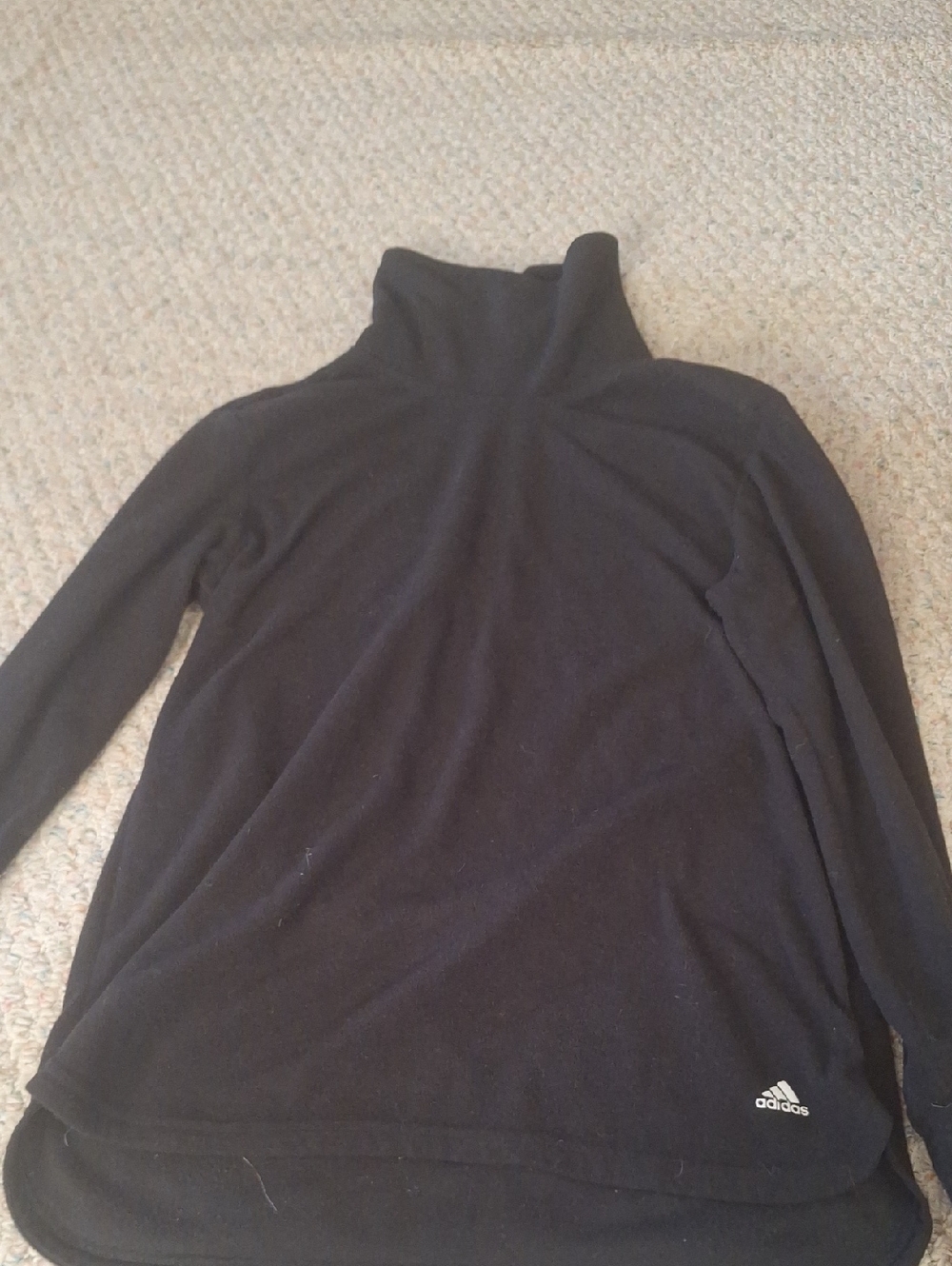 adidas Black Fleece Turtleneck Long Sleeve Pullover